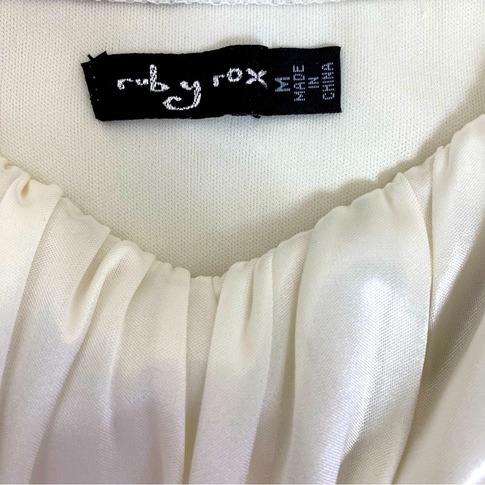 Ruby Rox Off White Spaghetti Strap Dress - Picture 5 of 7